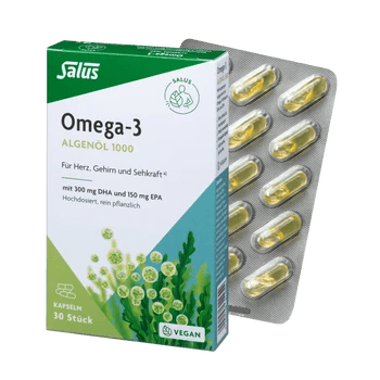 Salus - NEU - Omega-3 Algenöl 1000 (vegan) 30 Kps. 18g