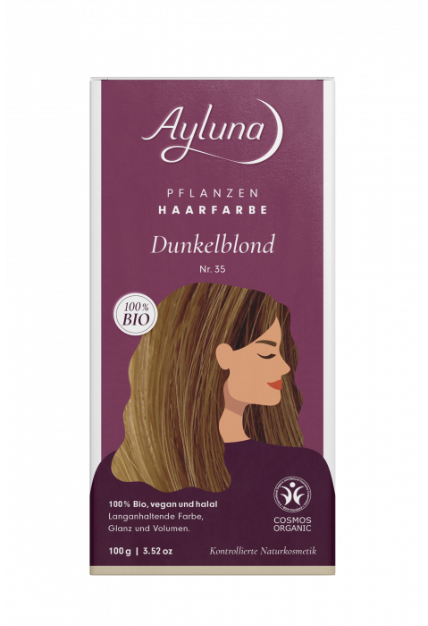 Ayluna Pflanzenhaarfarbe Dunkelblond Nr. 35 Bio 100g