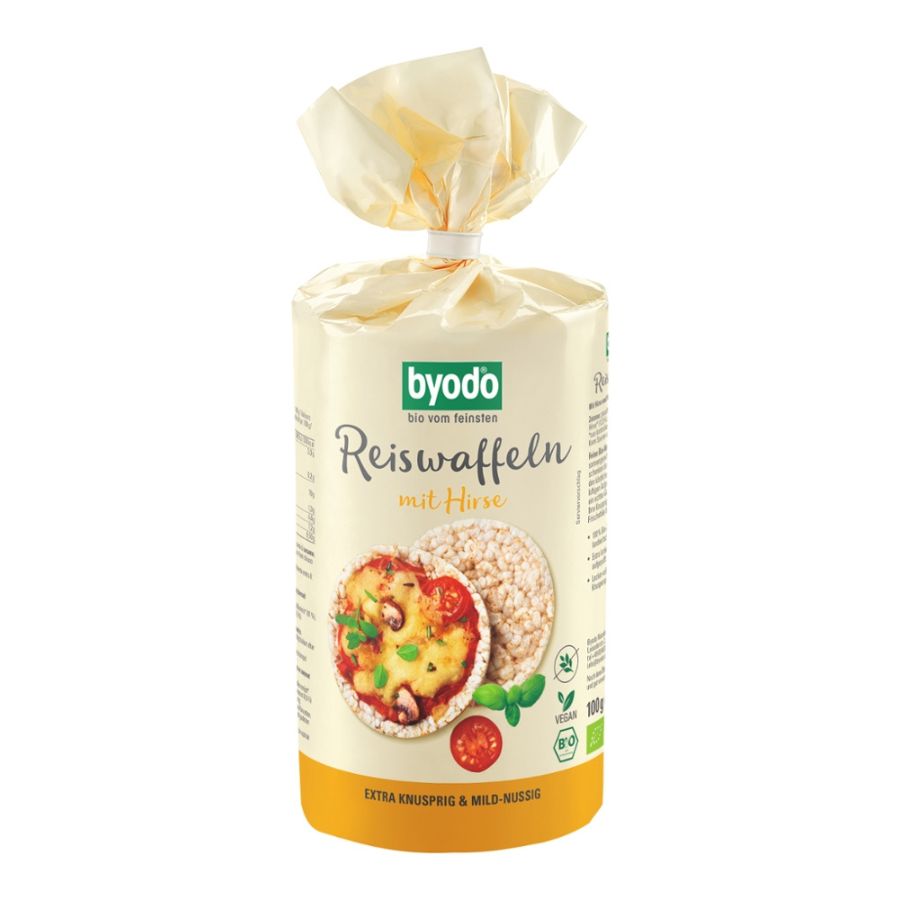 BYODO Bio Reiswaffeln mit Hirse 100g