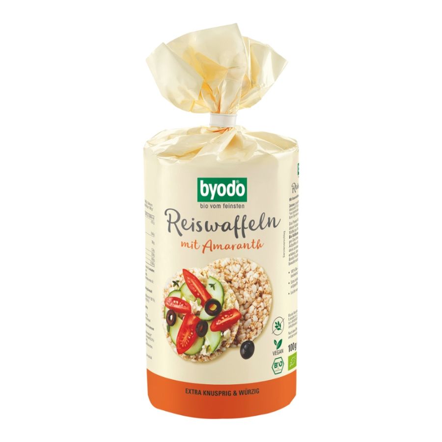 BYODO Bio Reiswaffeln mit Amaranth 100g