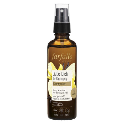 Farfalla Security, Rose, Love You Organic Room Spray Organic 75ml