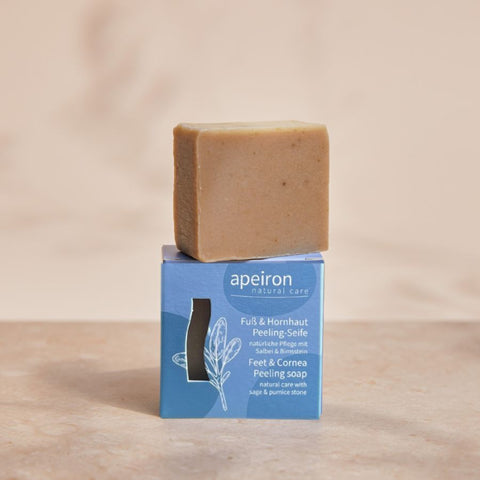 apeiron Fuß & Hornhaut Peeling Seife Bio 100g