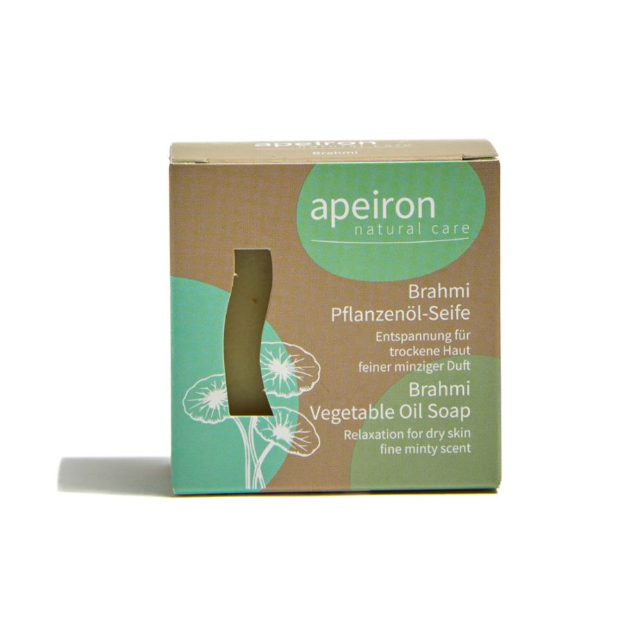 apeiron Pflanzenöl-Seife Brahmi Bio 100g - Entspannung für trockene Haut