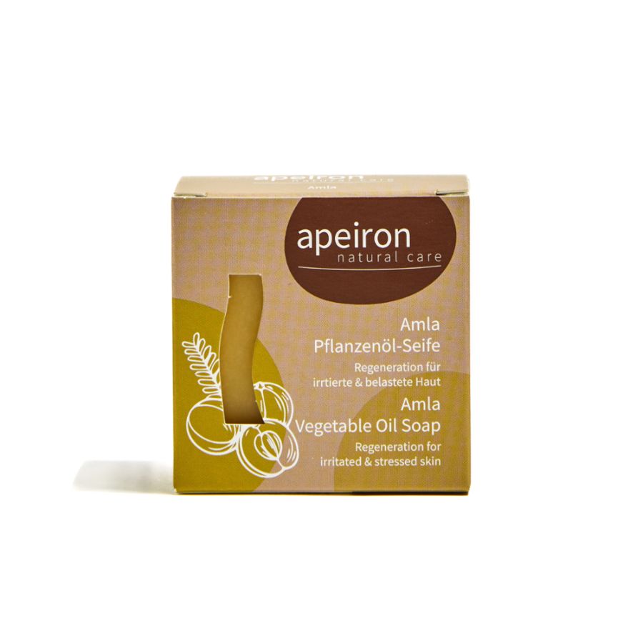 apeiron Pflanzenöl-Seife AMLA Bio 100g - Regeneration für irritierte & belastete Haut