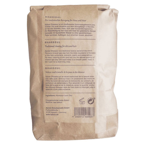 Ayluna Ghassoul – Moroccan lava clay for traditional cleansing 1500 g 