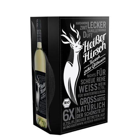 Hot deer organic mulled wine white 0.75l