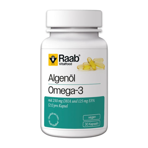 Raab Vitalfood Algenöl Omega 3 Kapseln Bio 35,5g