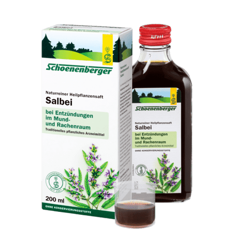 Schoenenberger Salbei, Naturreiner Heilpflanzensaft 200ml.