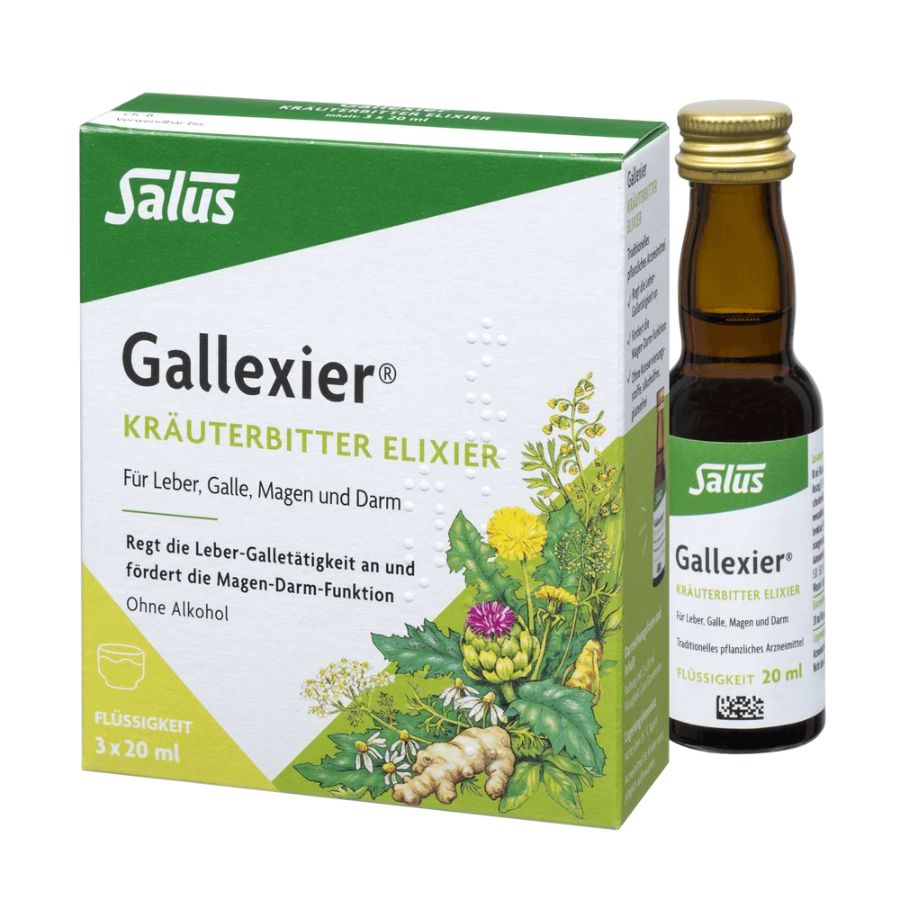 Salus Gallexier Kräuterbitter Elixier 1 Pck à 3 x 20 ml = 60 ml