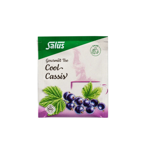 Salus Gourmet Cool Cassis, Kräuter-Früchtetee Bio 15 Filterbeutel