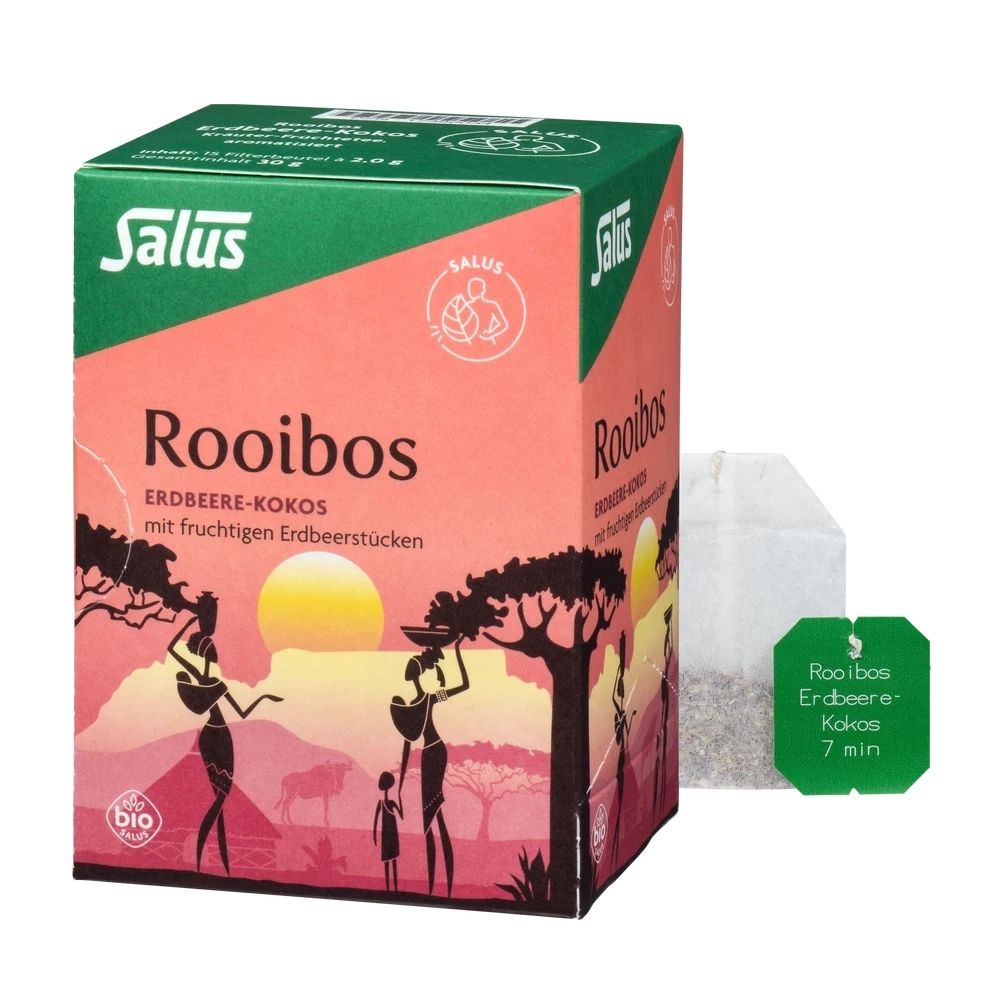 Salus Rooibos Erdbeer Kokos Bio 15 Filterbeutel 30g