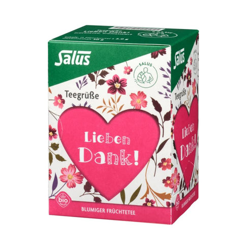 Salus Teegrüße Lieben Dank! Früchtetee 15FB/30g