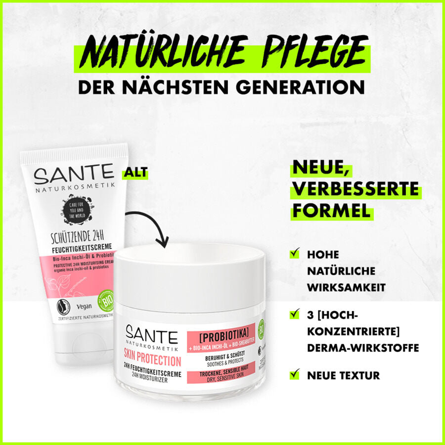 Sante Naturkosmetik Skin Protection 24h Feuchtigkeitscreme Bio 50ml