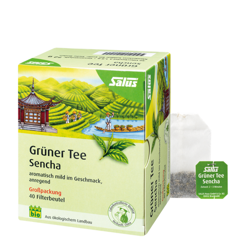 Salus Grüner Tee Sencha Bio 40 Filterbeutel