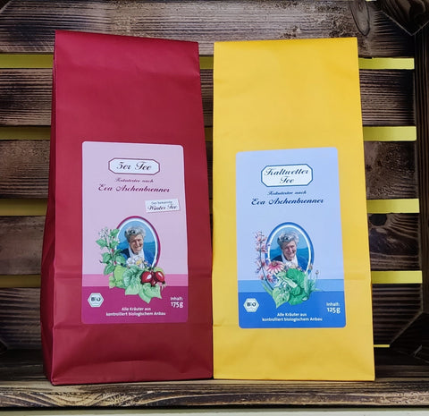 Eva Aschenbrenner 5 teas (1 x 175 g) organic + cold weather tea (1 x 125 g) - organic