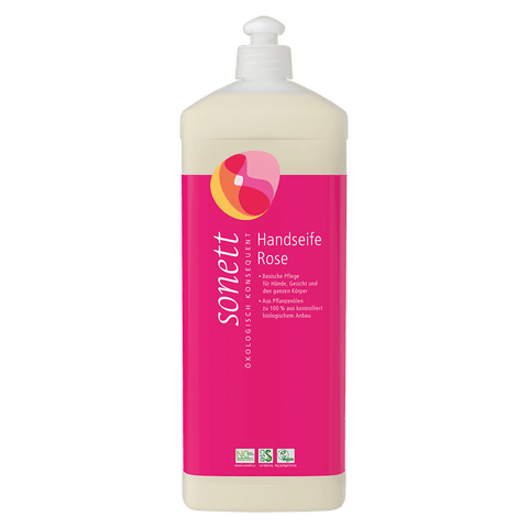 Sonett Handseife Rose Nachfüllflasche (1L) Bio