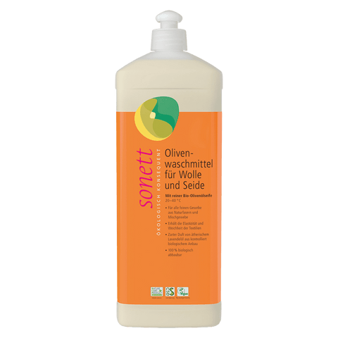 Sonett Olivenwaschmittel (1L) für Wolle und Seide Bio