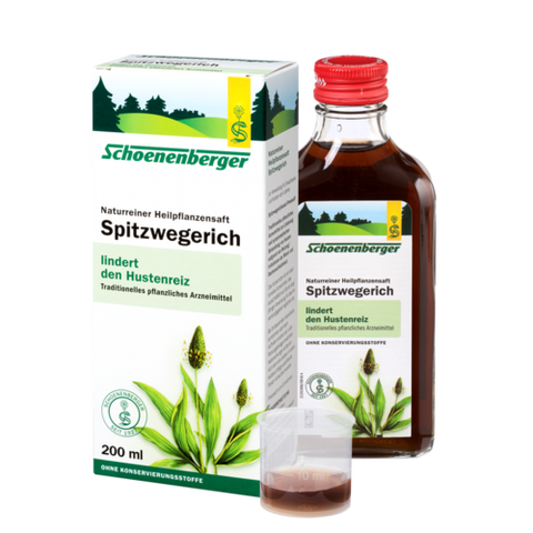 Schoenenberger Spitzwegerich, Naturreiner Heilpflanzensaft 200ml.
