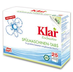 Klar Dishwasher Tabs Without Fragrance 25 pcs. , 500 g