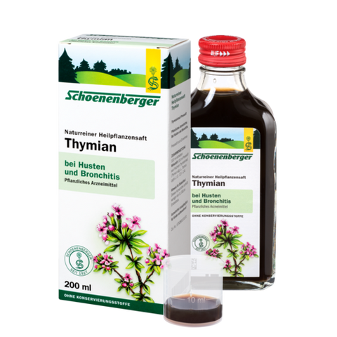 Schoenenberger Thymian, Naturreiner Heilpflanzensaft 200ml.