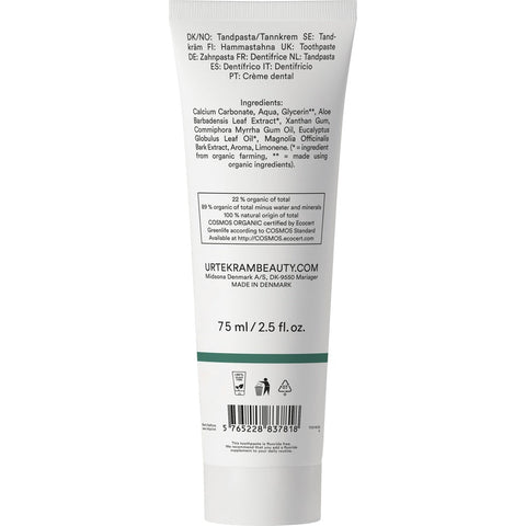 Urtekram Eucalyptus Toothpaste Bio 75 ml