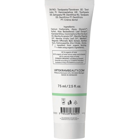 Urtekram Fresh Mint Toothpaste Organic 75 ml