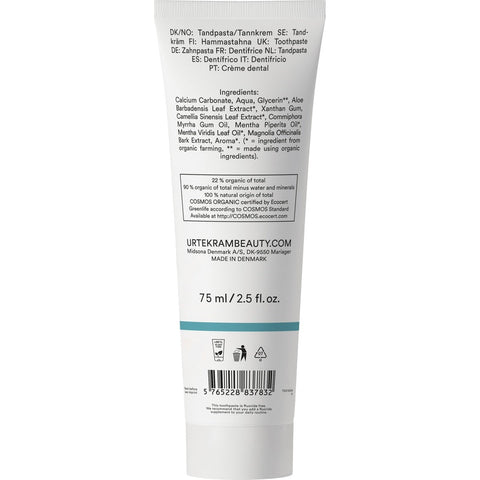 Urtekram Mint & Green Tea Toothpaste Bio 75 ml