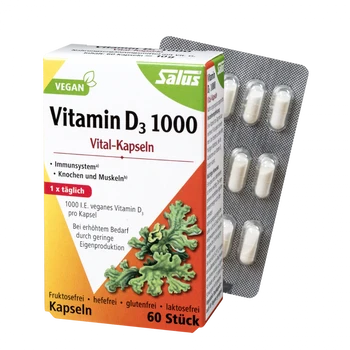 Salus - Reform Vitamin D3 1000 vegan Vital. 60 Stk 10g