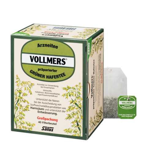 Salus Vollmers prepared green oat tea N bulk pack of 40 filter bags 