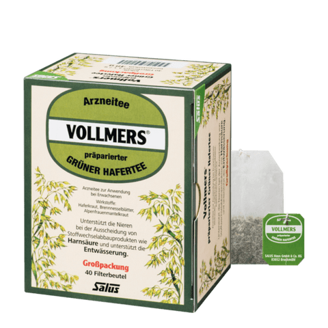 Salus Vollmers prepared green oat tea N bulk pack of 40 filter bags 