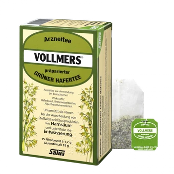 Salus Vollmers Grüner Hafertee – 15 Filterbeutel (1,2g), 18g