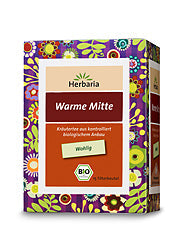 Herbaria Warme Mitte Tee 15 Filterbeutel Bio