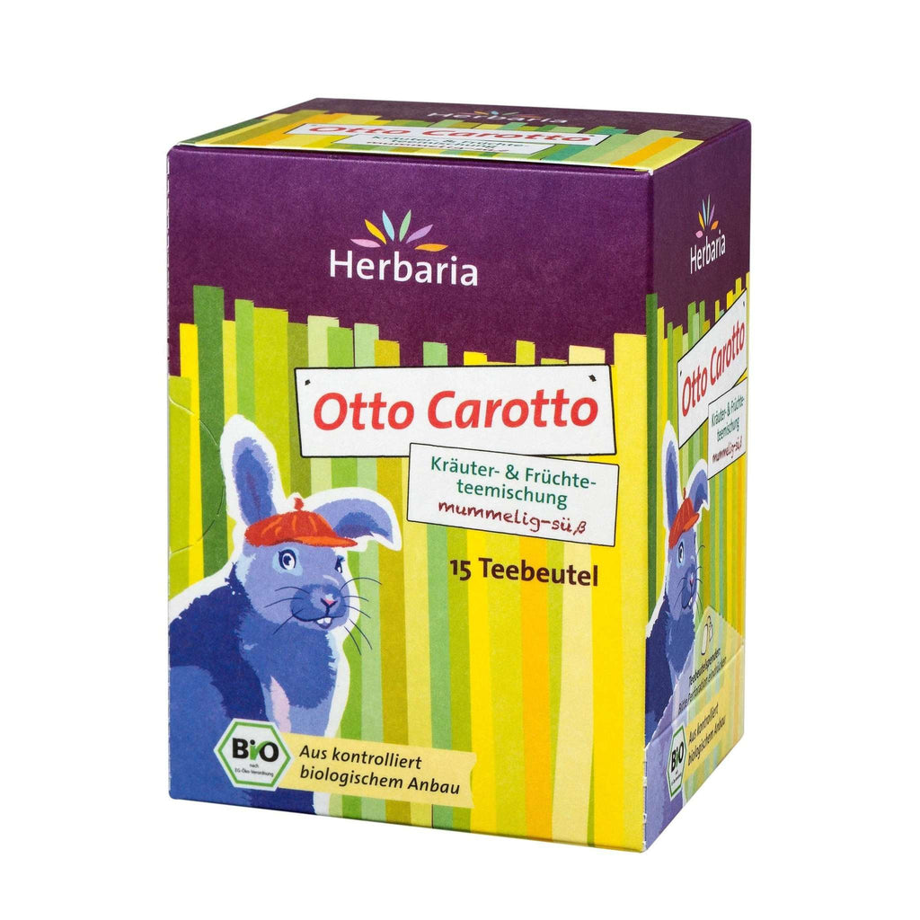 Herbaria Otto Carotto Tee 15 Filterbeutel Bio - Süßlich, nach Apfel und Kamille.