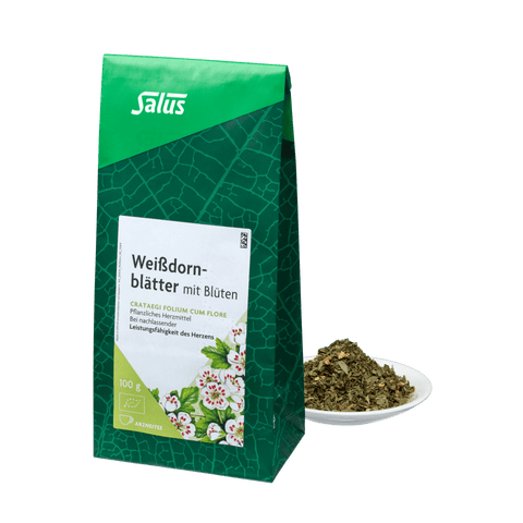 Salus Weißdornblätter mit Blüten, Tee 100g Bio