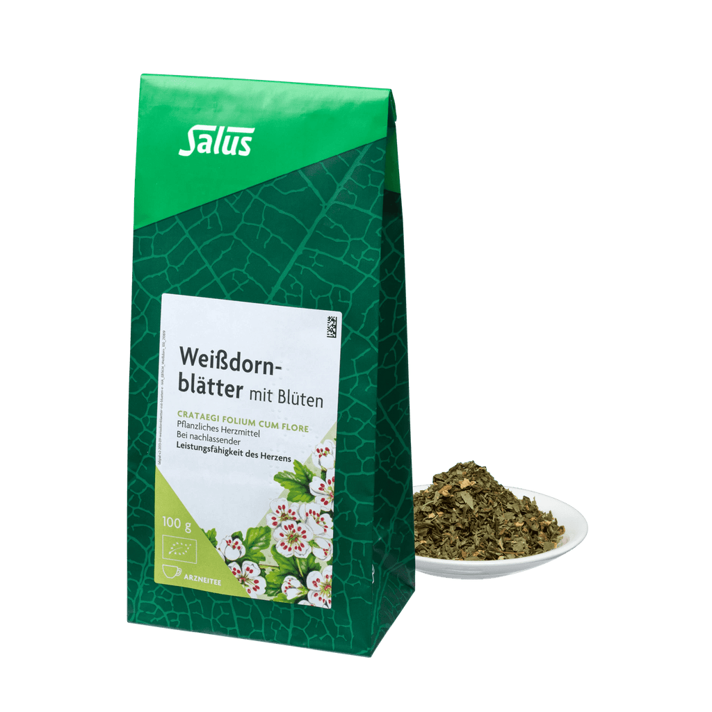 Salus Weißdornblätter mit Blüten, Tee 100g Bio