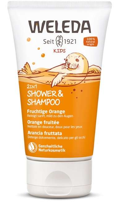 WeledaKids 2in1 Shower&Shampoo Fruchtige Orange 150ml