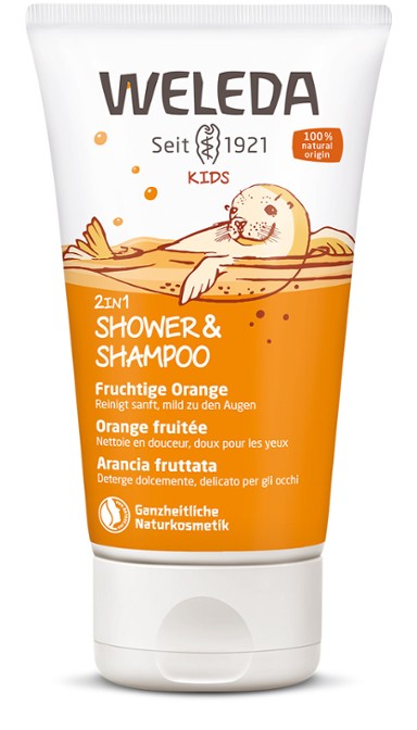 WELEDA Kids 2in1 Shower & Shampoo Fruchtige Orange Bio 150ml 29.06.2026