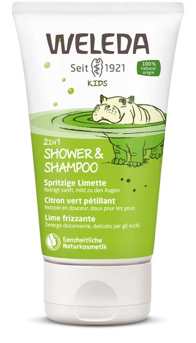 WELEDA Kids 2in1 Shower &amp; Shampoo Sparkling Lime Organic 150ml