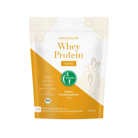 Greenic Whey Protein Vanille Bio, 600 g