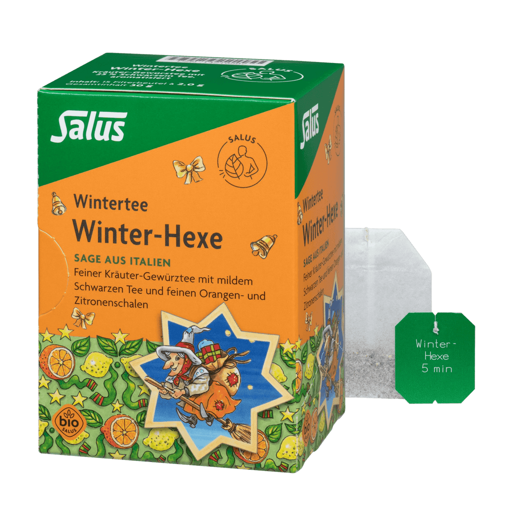 Salus Winter-Hexe Käuter-Gewürztee mit 25 % Schwarzem Tee Bio15 Filterbeutel