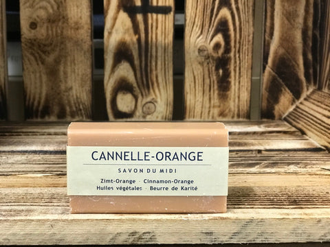 Savon Du Midi Zimt-Orange-Karite-Seife 100g Bio